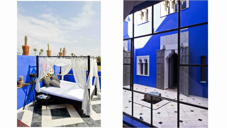 Riad Blue in Marrakech, Morocco