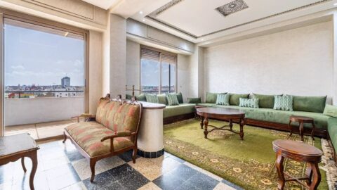 Spacious 200 M² Furnished Apartment For Rent – Casablanca City Center in Casablanca, Morocco