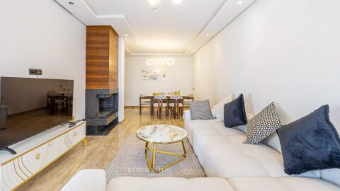 Superb Furnished 2-Bedroom Apartment With Large Terrace In Dar Bouazza in Casablanca, Morocco