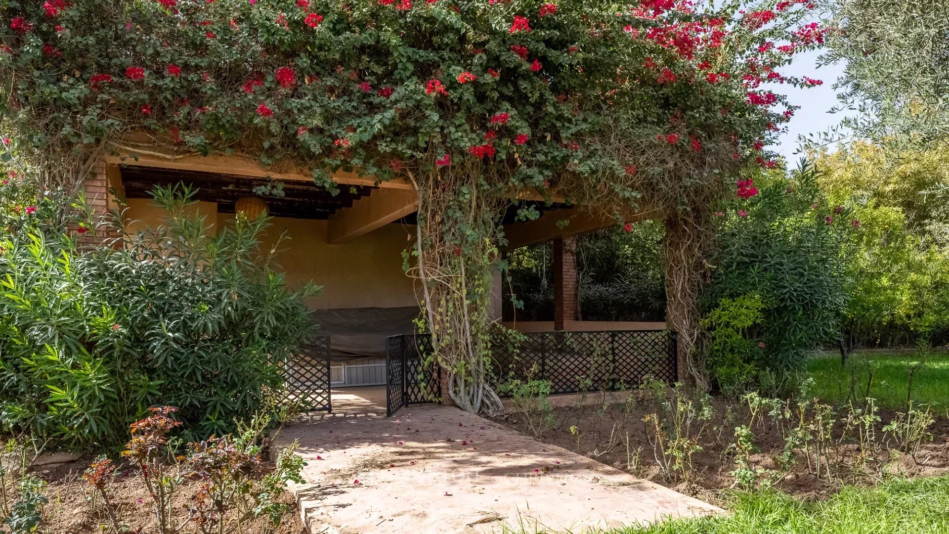 Villa Garden in Marrakech, Morocco