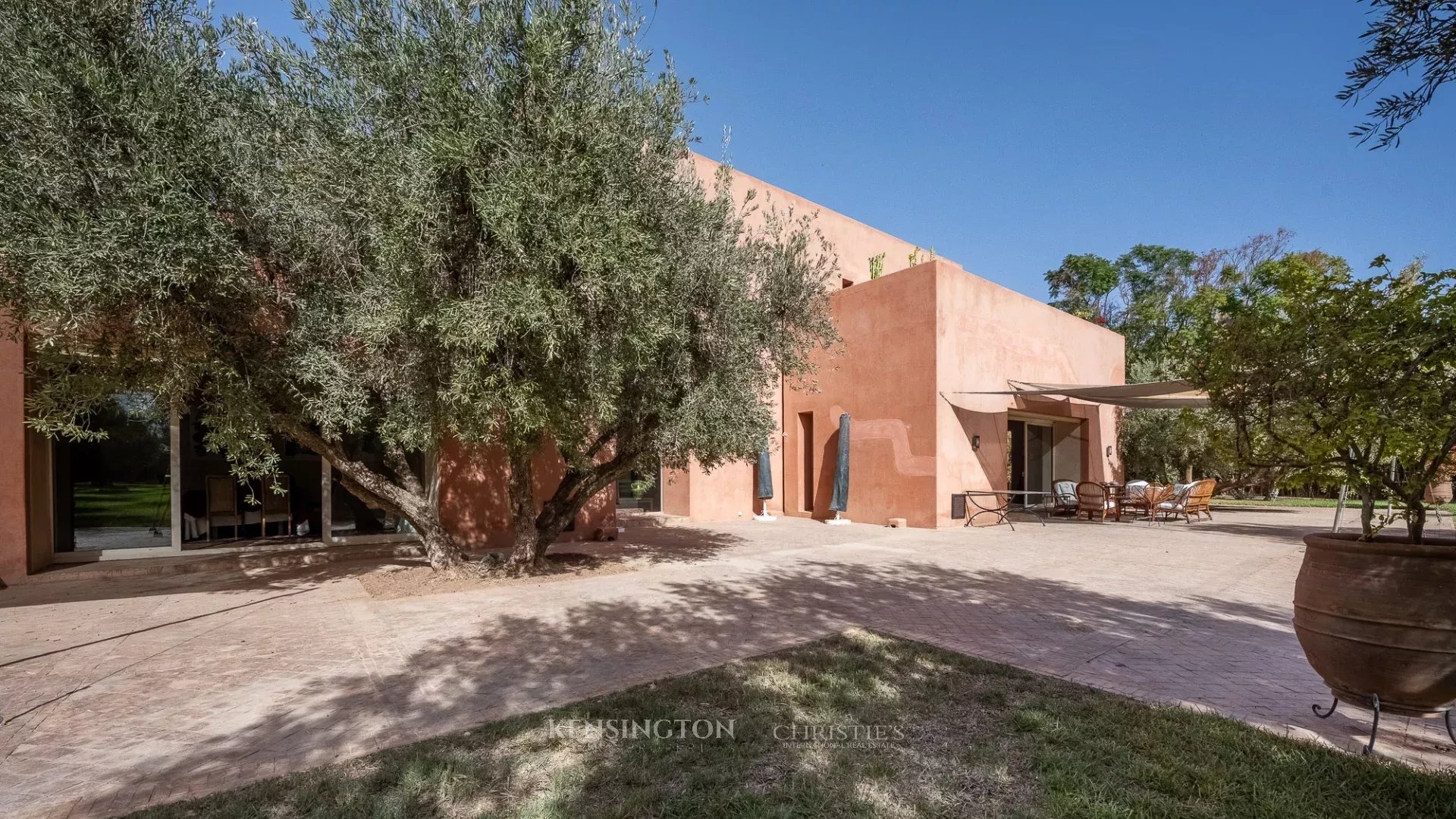 Villa Garden in Marrakech, Morocco
