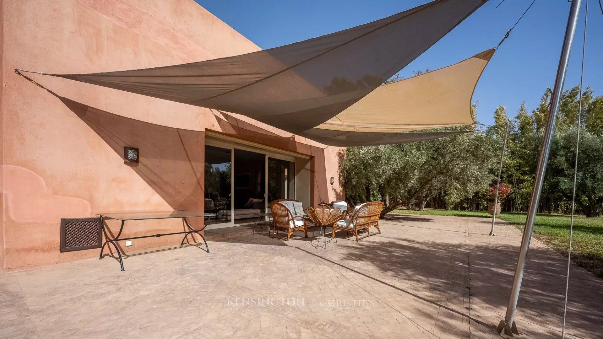 Villa Garden in Marrakech, Morocco