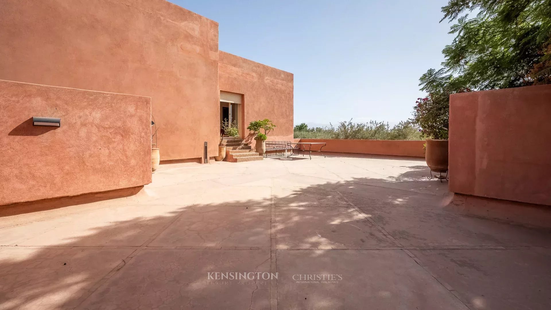 Villa Garden in Marrakech, Morocco