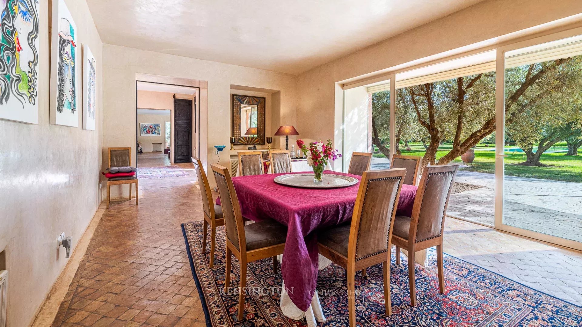 Villa Garden in Marrakech, Morocco