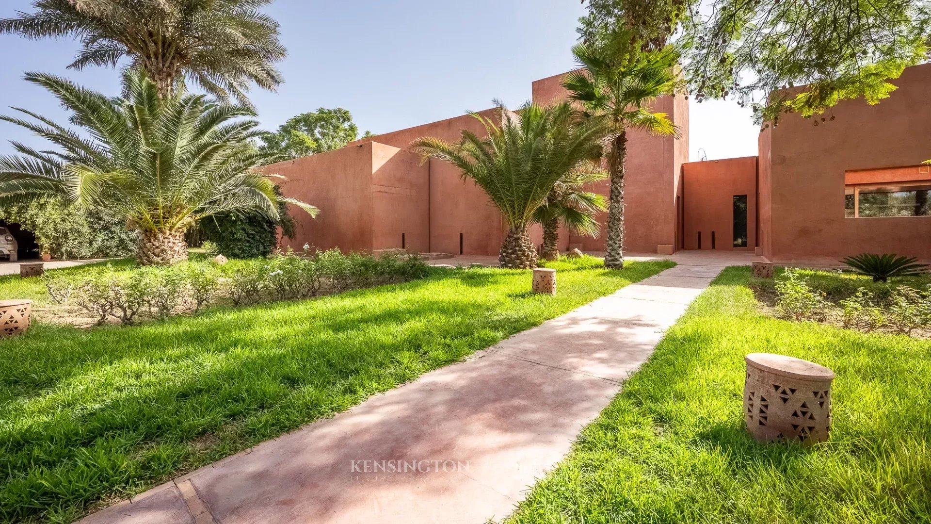 Villa Garden in Marrakech, Morocco