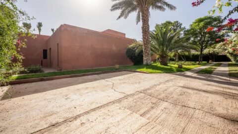 Villa Garden in Marrakech, Morocco