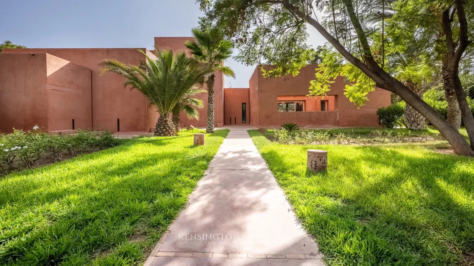 Villa Garden in Marrakech, Morocco