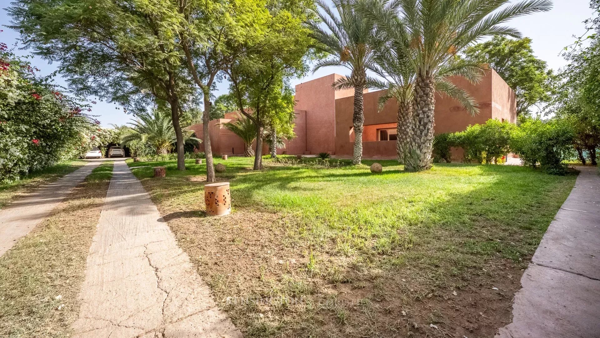 Villa Garden in Marrakech, Morocco