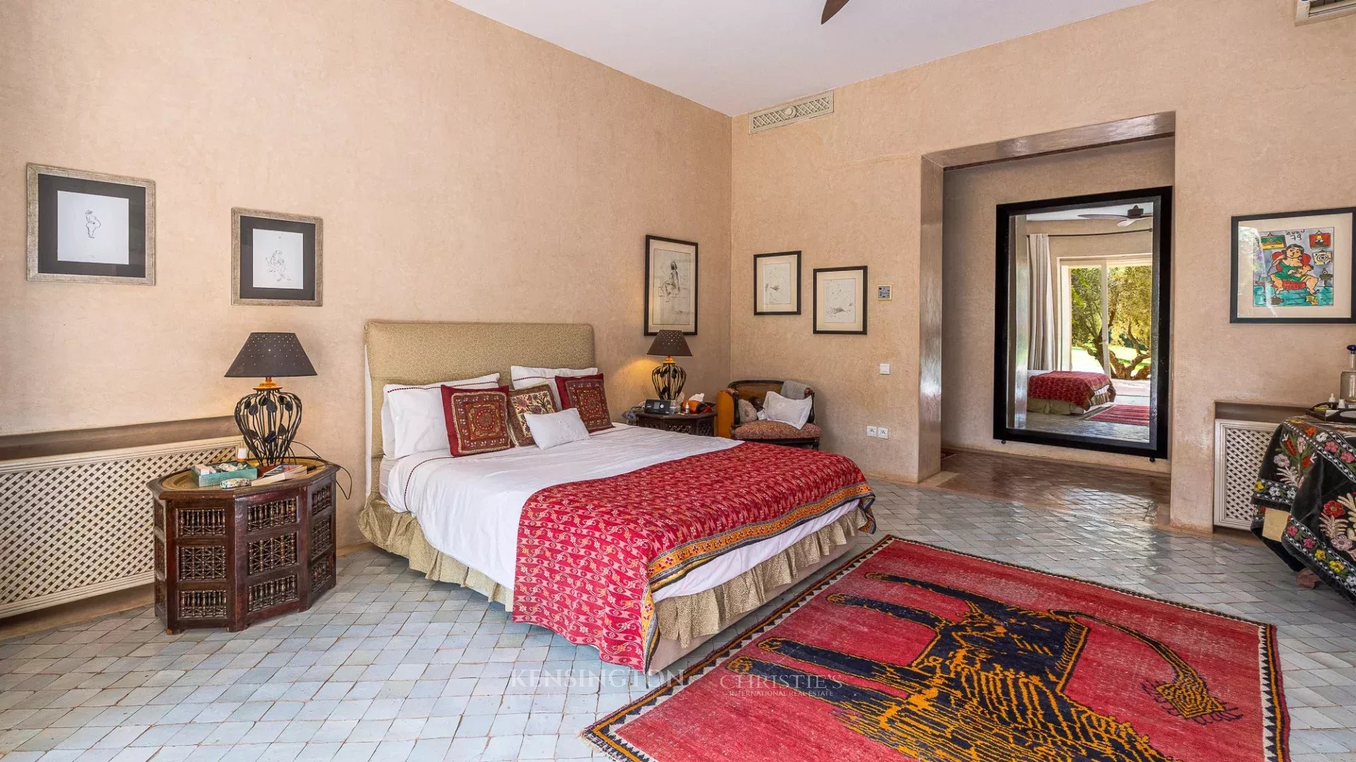 Villa Garden in Marrakech, Morocco