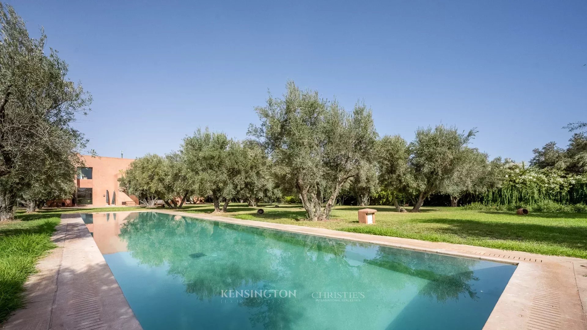 Villa Garden in Marrakech, Morocco